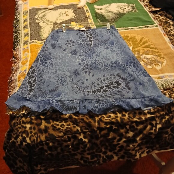 Aqua Blues Medium Women's Blue Swirl Skirt - Picture 4 of 13